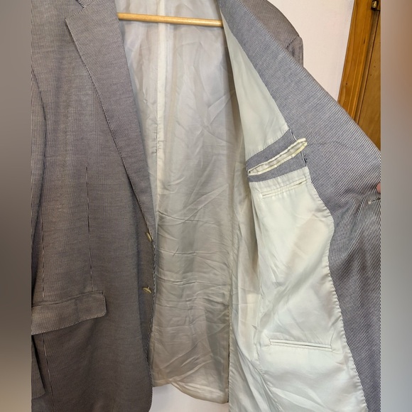 Ermenegildo Zegna Silk Cotton Striped Stretch Sport Coat - Picture 3 of 12